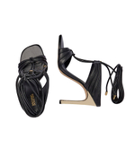 Кожаные босоножки на шпильках gabriella Michael Kors - черный(40T4GBHS2L)