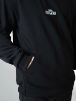 Свитшот мужской черный Город Горький с нашивкой