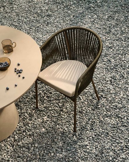 Стул Yanet из зеленой веревки Испания La Forma