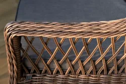 "Дольче" обеденная группа из искусственного ротанга, цвет коричневый