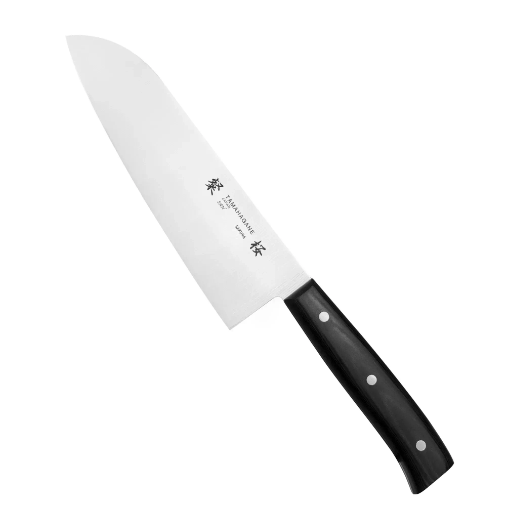 Tamahagane - Нож Сантоку Sakura AUS-6A 17,5см / артикул   SNS-1114  / GTIN 4906496714147