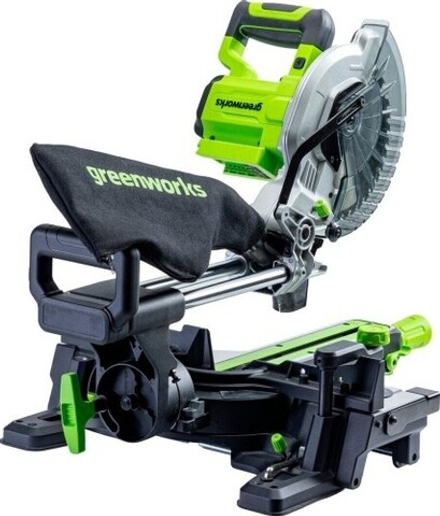 Торцовочная пила аккумуляторная GREENWORKS GD24MS216 24V, АКБ 2Ач и ЗУ 1501707UA