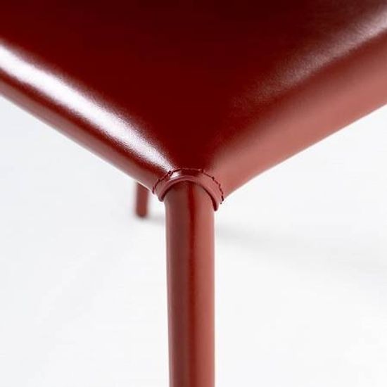 Стул Austin, кожа ретро красный