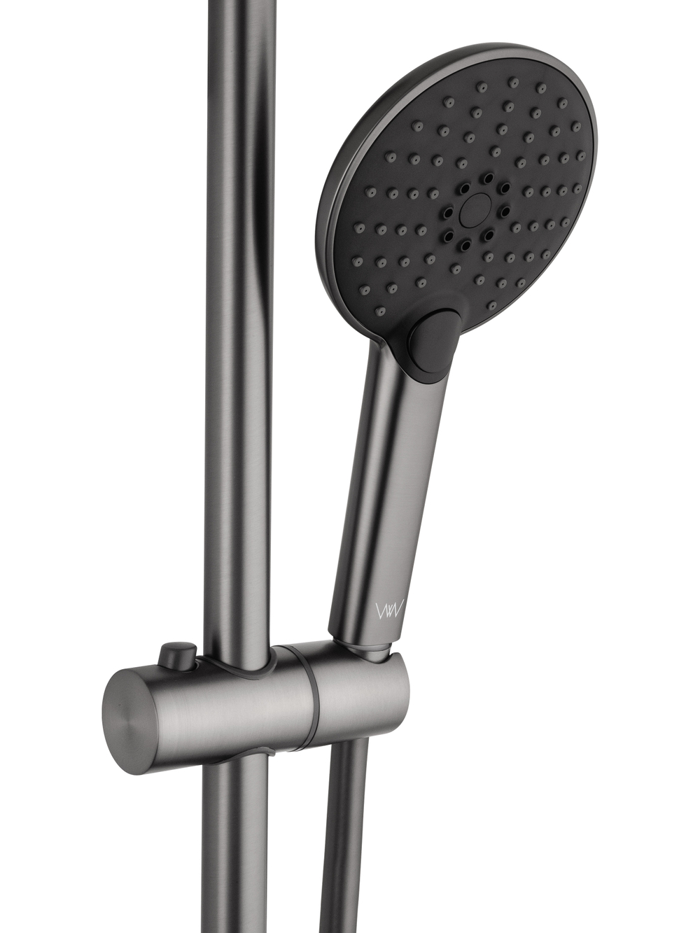 Смеситель для ванны с душевым гарнитуром WONZON & WOGHAND ALFA, Темный графит (WW-AE3205-BGG)