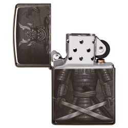 Зажигалка Zippo 49292 Knight Fight Design, High Polish Black