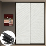 Дверь-купе ARISTO С, ЛДСП EGGER, профиль черный велюр (18 цветов)