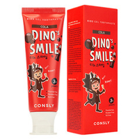 Детская гелевая зубная паста c Ксилитом и вкусом Колы Consly Dino's Smile Kids Gel Toothpaste with Xylitol and Cola 60г