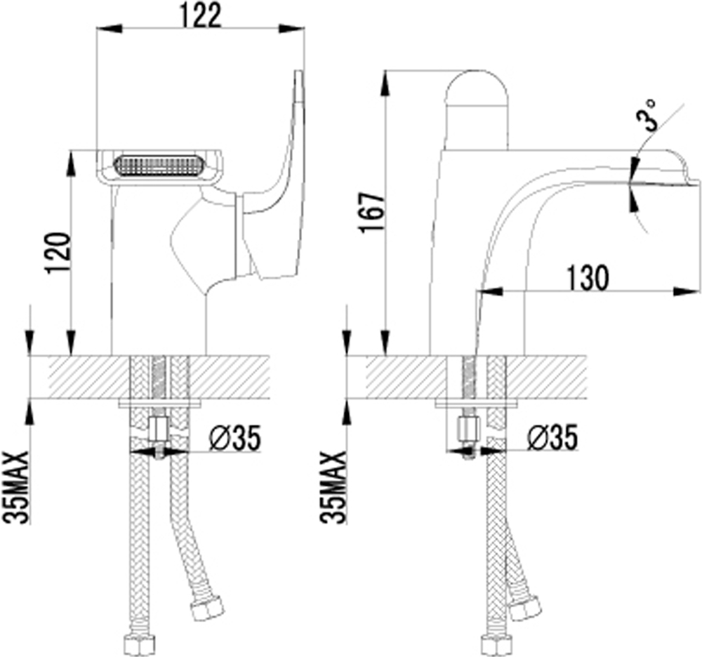 Смеситель Lemark Shift LM4346C для раковины