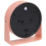 Будильник «GLORIA» 11*4см розовый