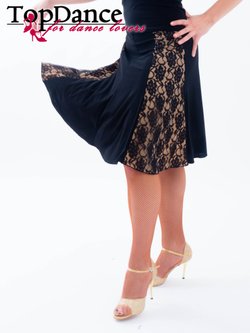 Юбка "годе" с гипюром