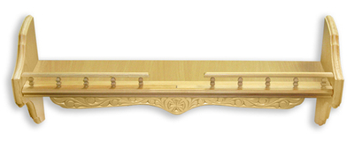 Полка прямая с резьбой ручной работы