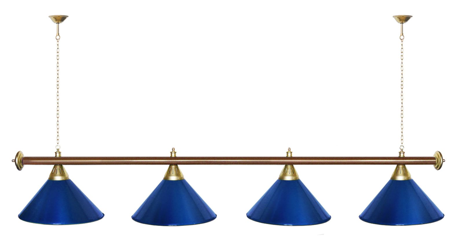 Лампа STARTBILLIARDS 4 пл. (плафоны зеленые,штанга золотая,фурнитура золото) фото №71