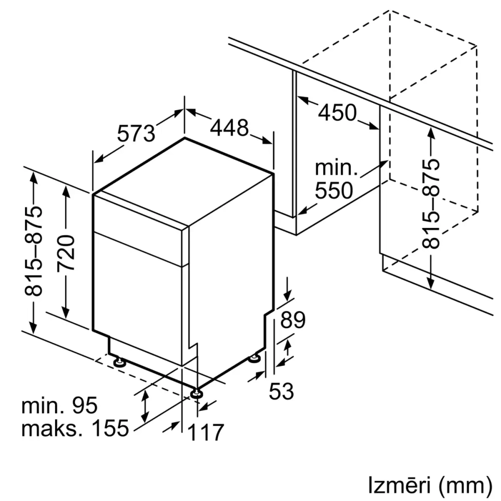 Встраиваемая посудомоечная машина Bosch SPU 2HKI57S