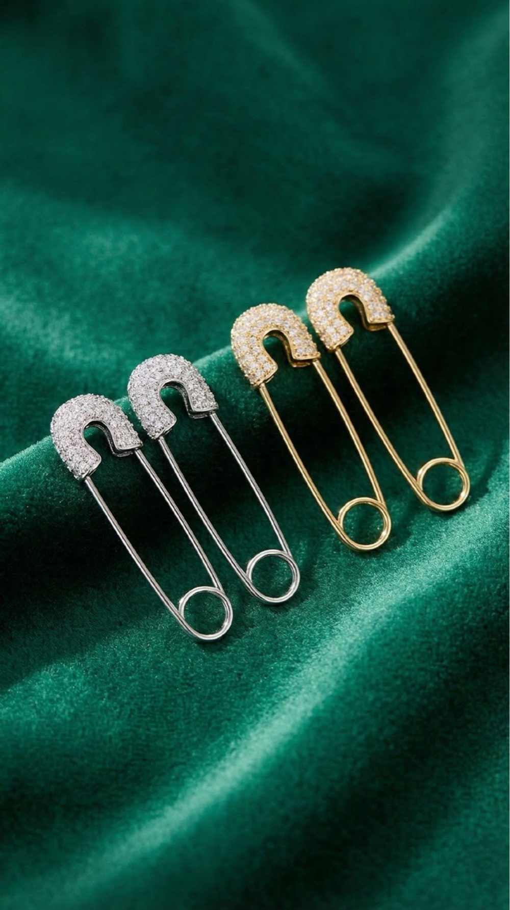 Серьги булавка