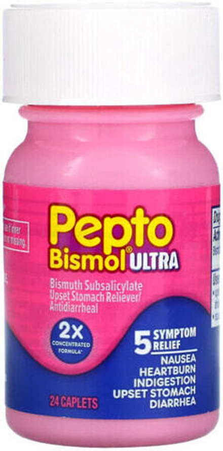 Pepto Bismol, Пепто бисмол ультра, 24 капсулы