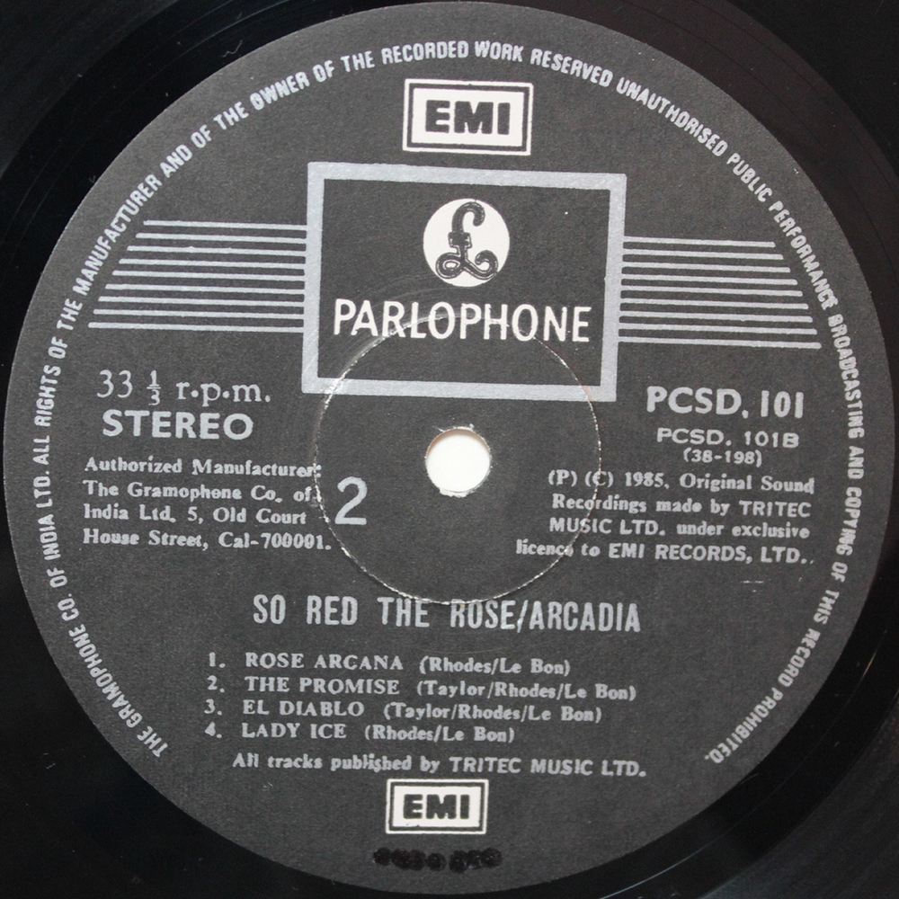 Arcadia / So Red The Rose (LP)