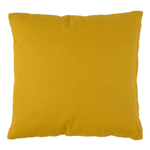 Подушка декоративная из хлопка горчичного цвета с авторским принтом из коллекции freak fruit, 45х45 см