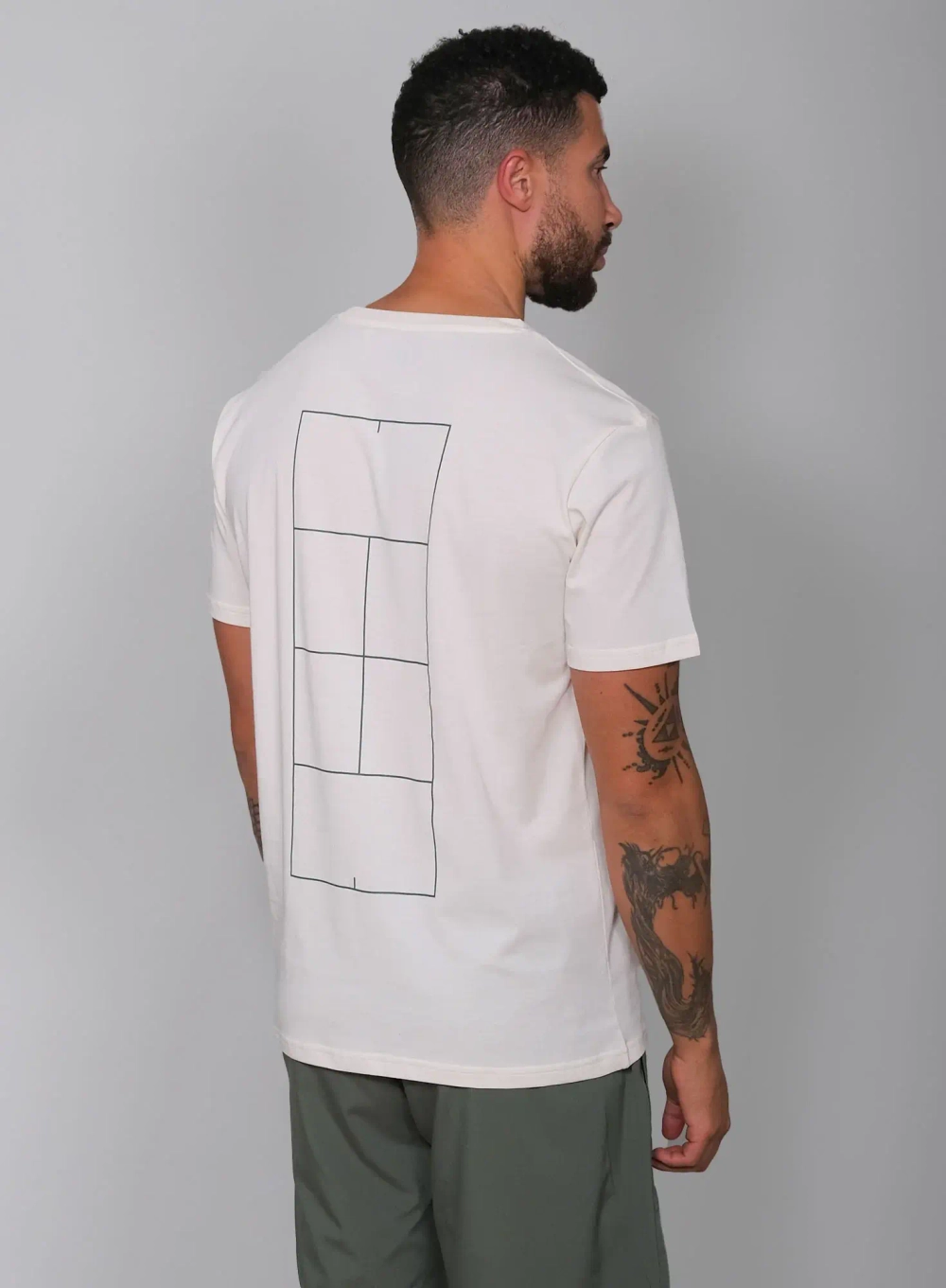 Мужская футболка RS Paris Cotton Court White/Court Green (231M003608/011)