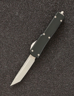 Автоматический складной нож SteelBro UTX-70 T/E Tanto Stonewash 149-10 (черный) фронталка/выкидуха