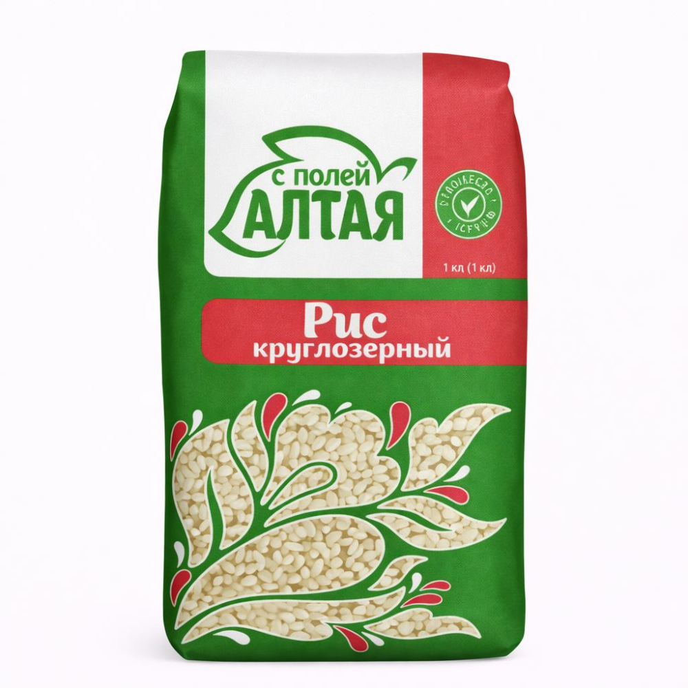 Рис круглозерный С Полей Алтая 800 гр