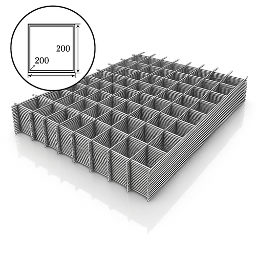 Сварная сетка 200*200 диаметр 5 мм (карта 1000*2000, 10шт)