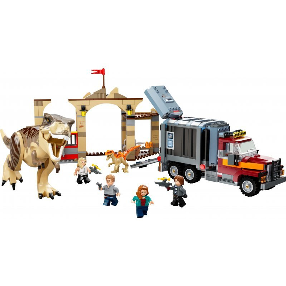 Конструктор LEGO Jurassic World - Побег тираннозавра Рекса и атроцираптора 76948