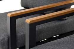 "Камелия" лаунж-зона 4-местная из алюминия, цвет темно-серый