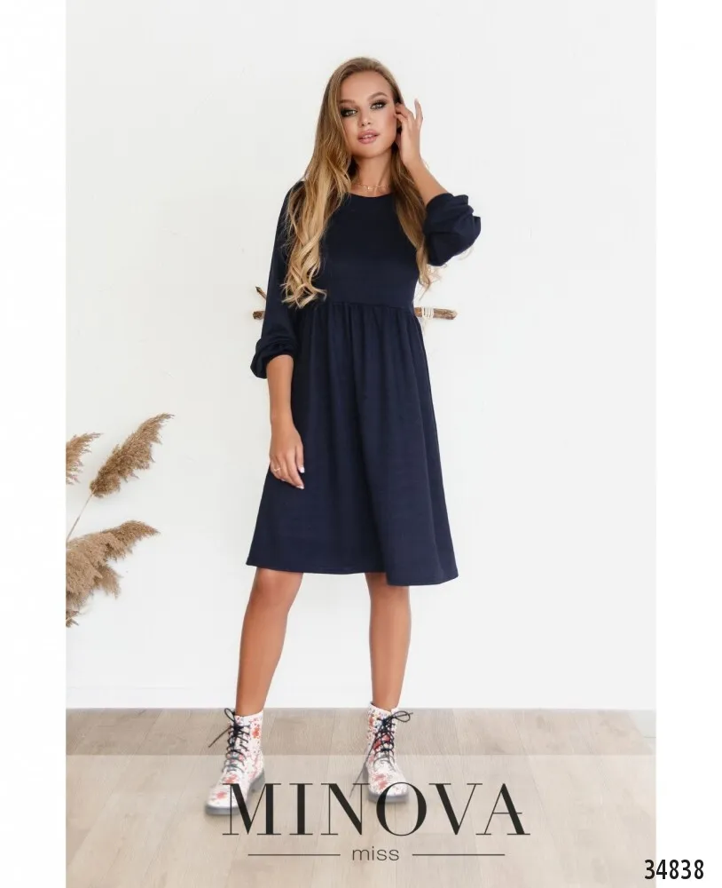 Платье 3129Н-темно-синий Minova