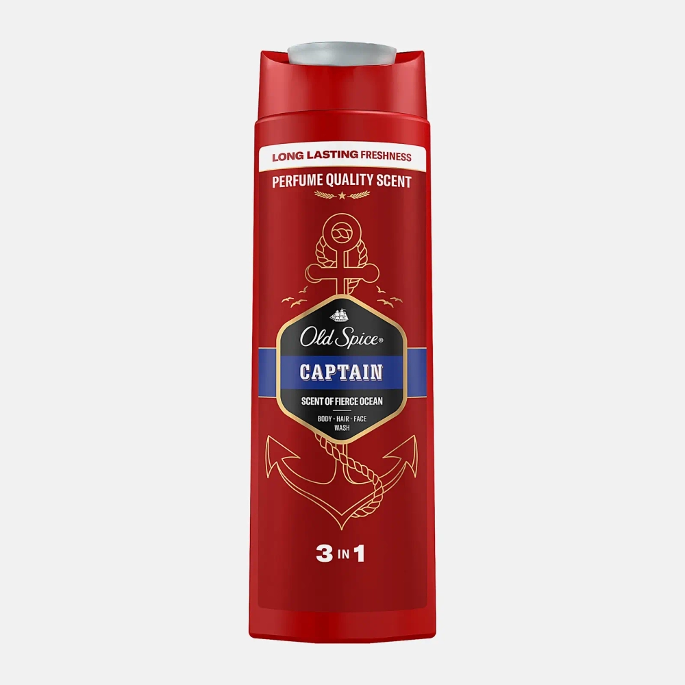 Гель для душа и шампунь Old Spice Captain 3в1 400мл