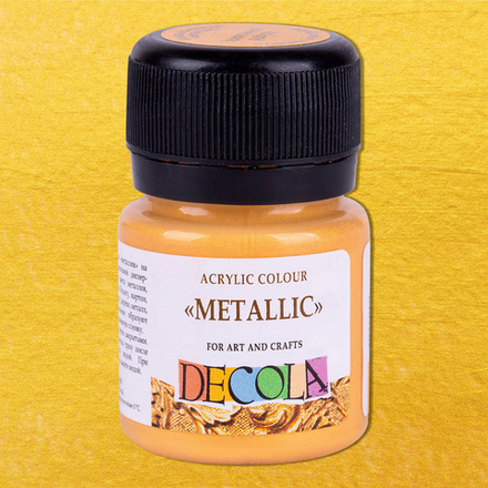 Декола акрил металлик банка 20 мл Золото инков