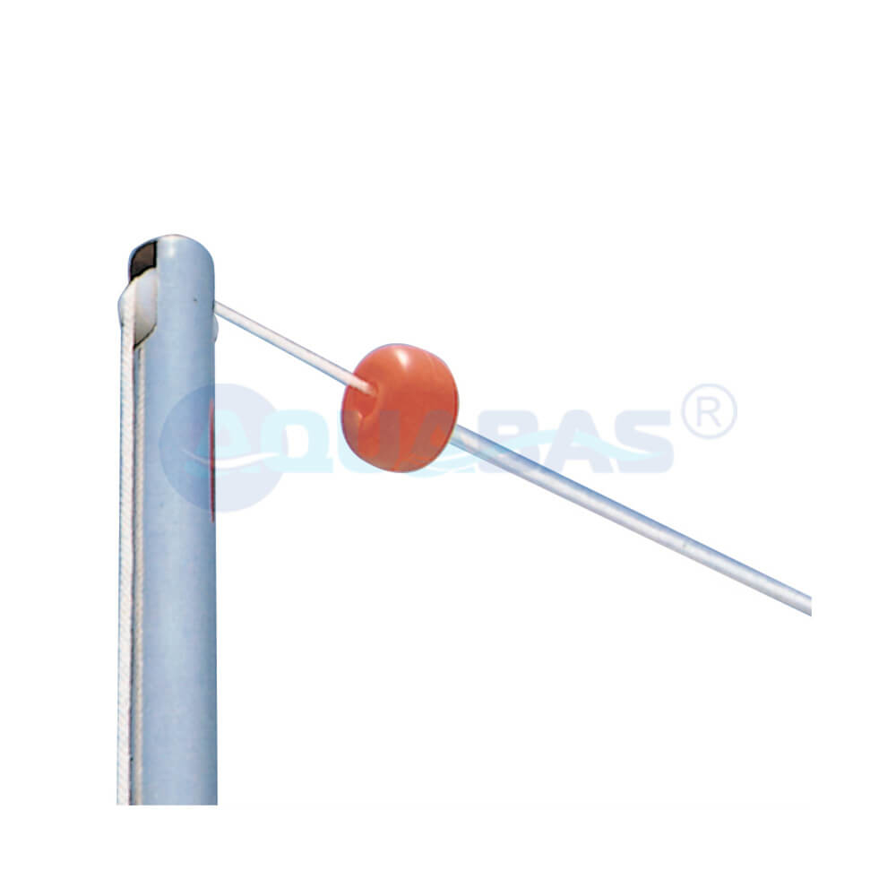 Стойки указателей фальстарта Gemas H=1,8м D=42мм (2шт.) AISI 304 +шнур+поплавки (басс. 25м) (14322)