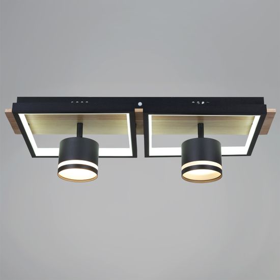 19560-0.3-2+2 BK+WOOD светильник потолочный