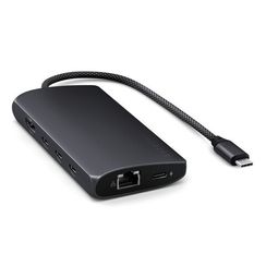 Адаптер Satechi USB-C Multiport Adapter 8K Ethernet V3 (ST-P8KED) Midnight