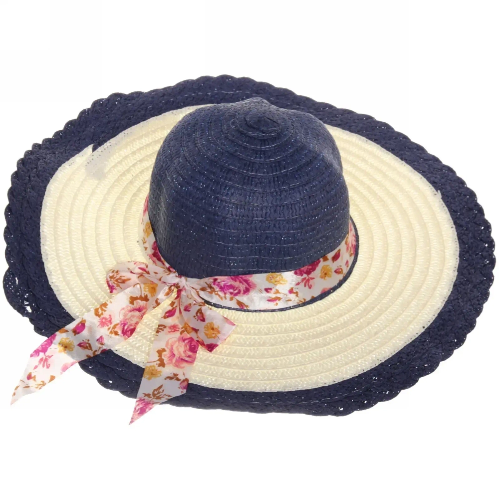 Шляпа женская с широкими полями «TiraMiSu- Аврора», микс 3 цвета , р58, ширина полей 12 см