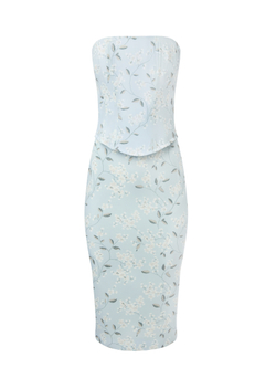 Корсет из шифона с воланом