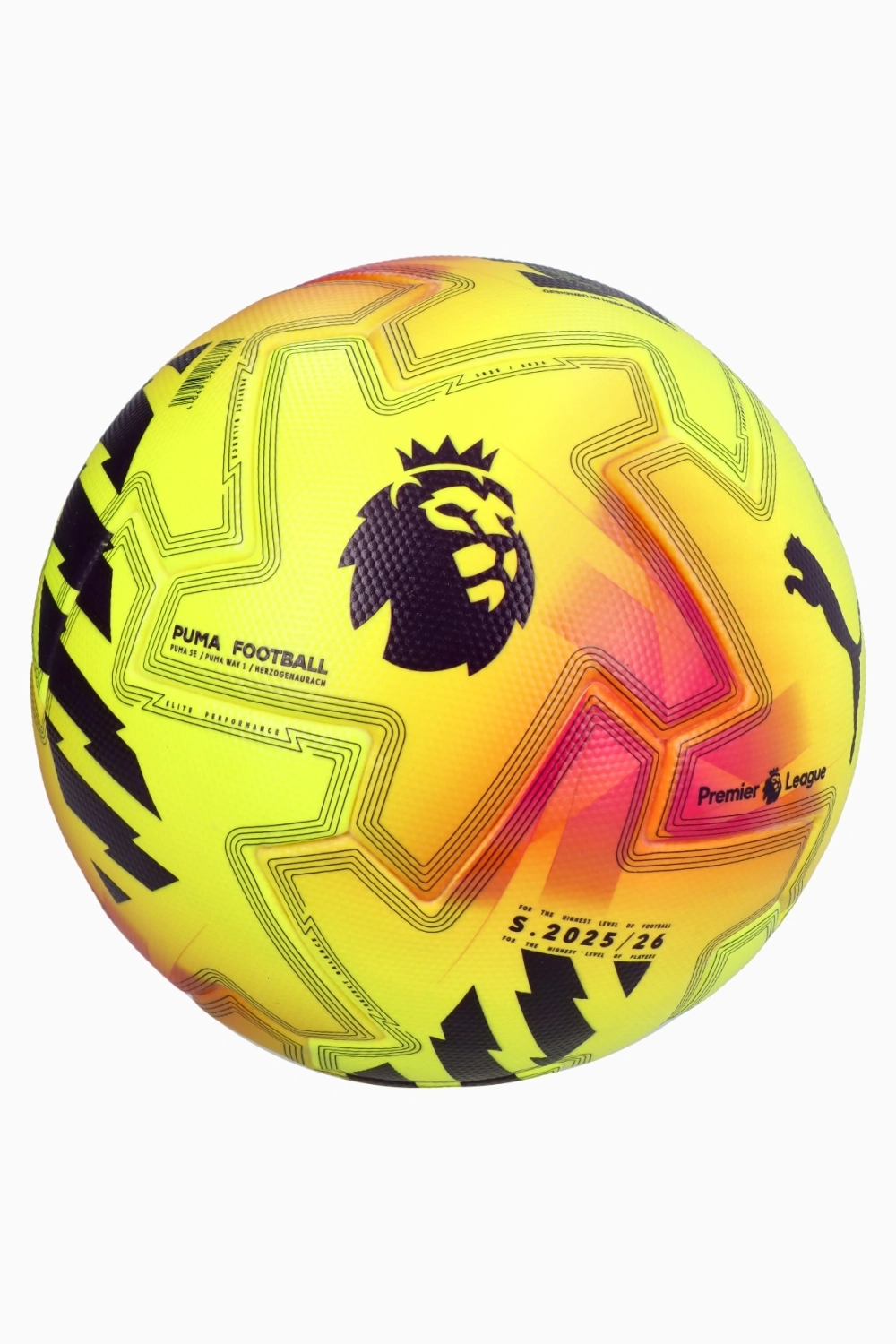 Футбольный мяч Puma Orbita Ultimate Lights Premier League размер 5 - желтый