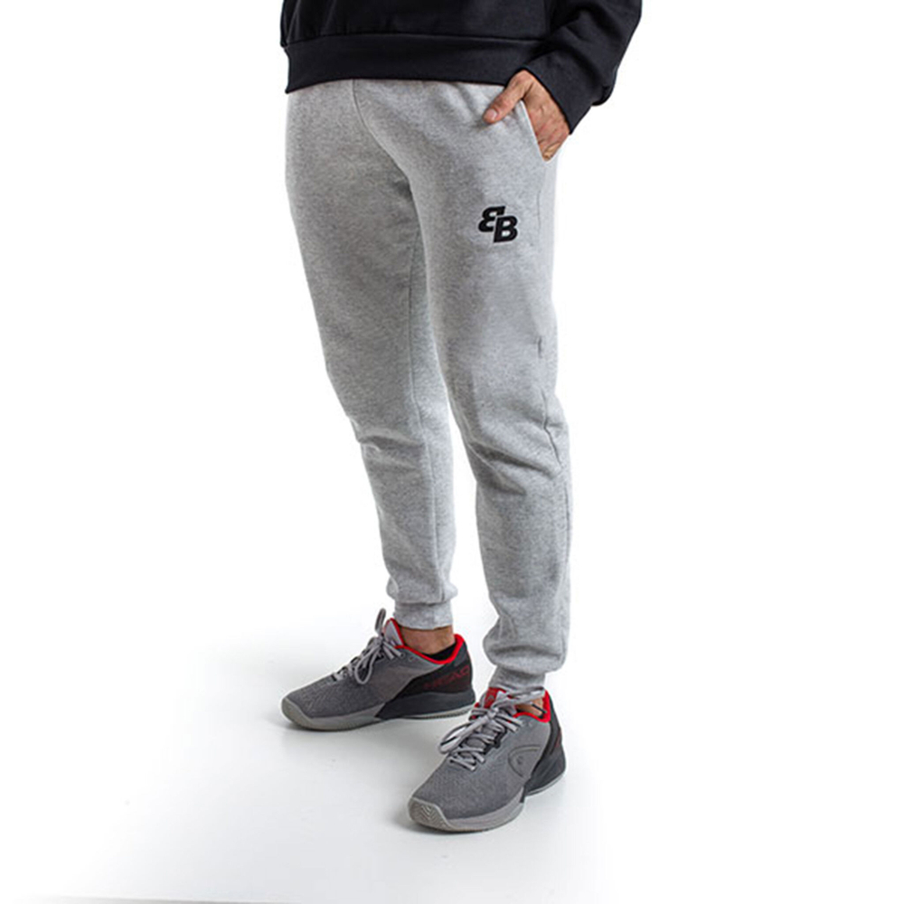 Мужские теннисные штаны BB by Belen Berbel Dark Training Pants Men - Grey