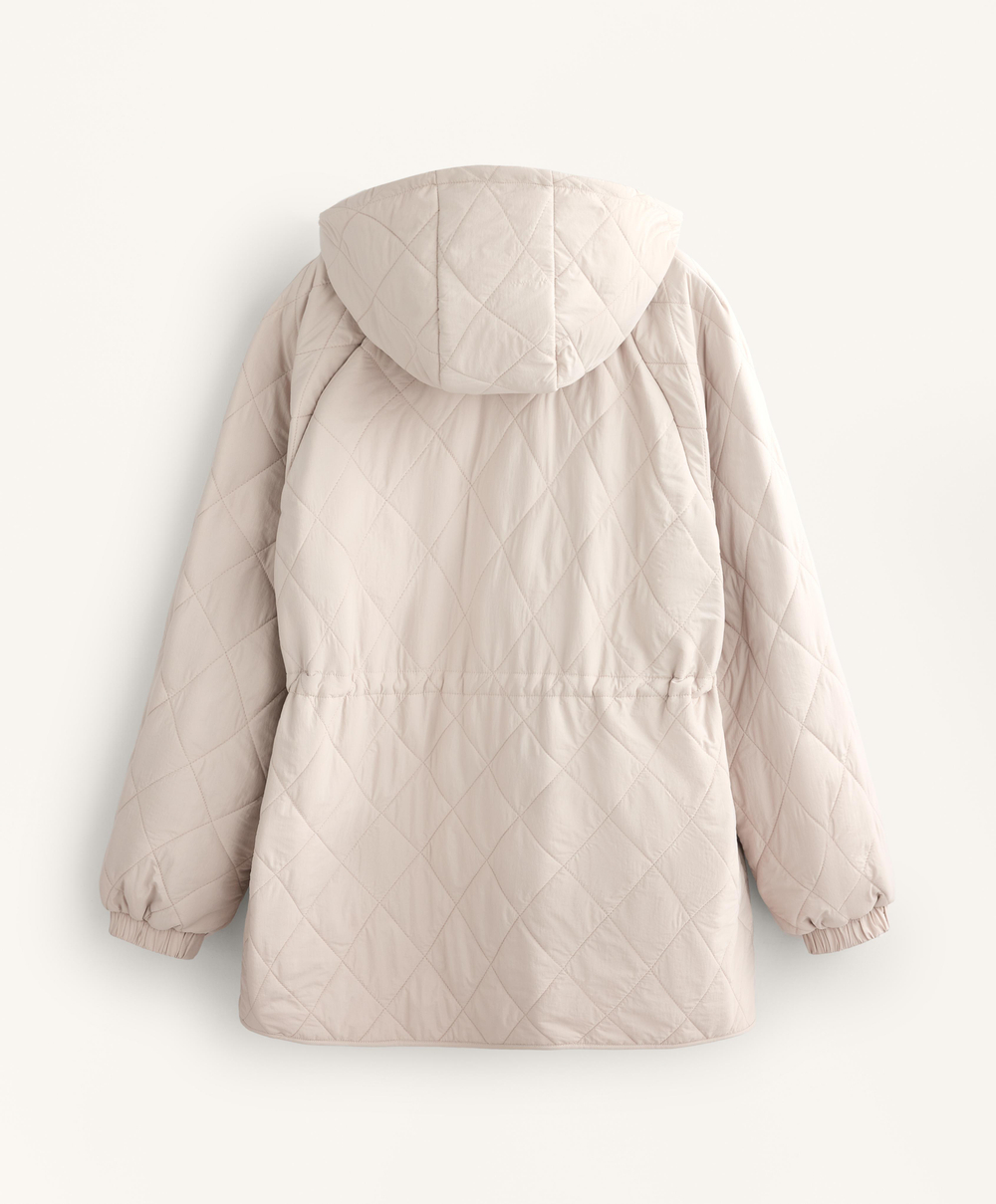 Oysho Длинная стеганая куртка FELLEX® с AEROGEL, норка