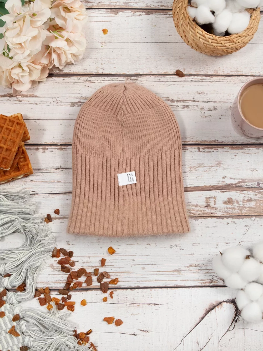 шапка ангора зимняя пушистая вязаная модная