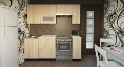 Кухонный гарнитур Симона лайт 1200 мм (Дуб сонома/Венге, Берилл бежевый)