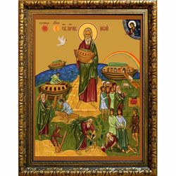 Ной праведный праотец. Икона на холсте.