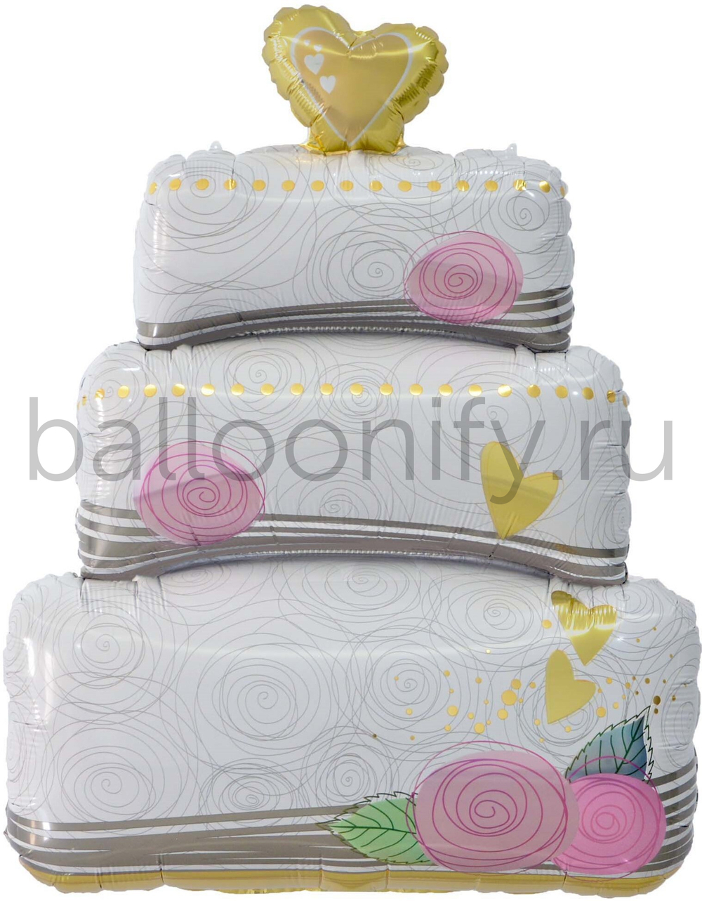 Шар (46''/117 см) Фигура, Свадебный торт, 1 шт.