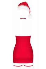 Obsessive Костюм Снегурочки игровой KISSMAS CHEMISE Red