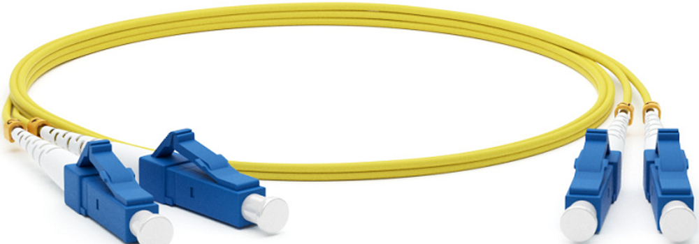 Патч-корд волоконно-оптический Hyperline FC-D2-9-LC/UR-LC/UR-H-20M-LSZH-YL
