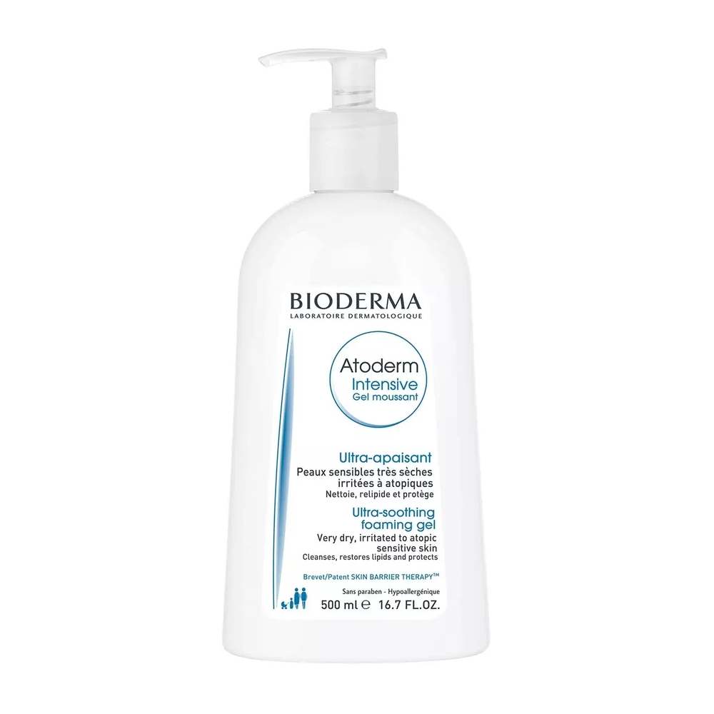 BIODERMA ATODERM Intensive gel moussant Гель мусс для сухой кожи 500мл.
