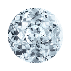 Фианит Круглый «Розовый куст»