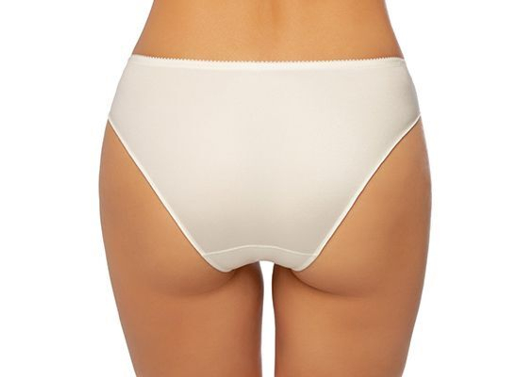 Трусики-слипы с кружевом по бокам Vintage (Размер: 44) (Цвет: молочный)