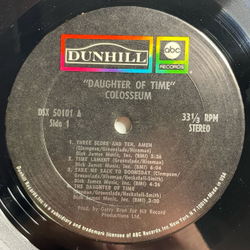 Винтажная виниловая пластинка LP Colosseum Daughter Of Time (США 1970)