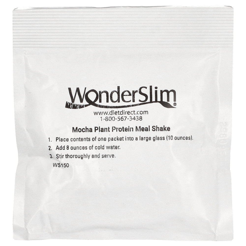 WonderSlim, коктейль с растительным протеином, набор разных вкусов, 7 пакетиков по 27 г (0,95 унции)