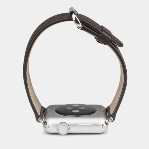 Ремешок для Apple Watch 40/41/42 mm из кожи теленка, темно-коричневого цвета
